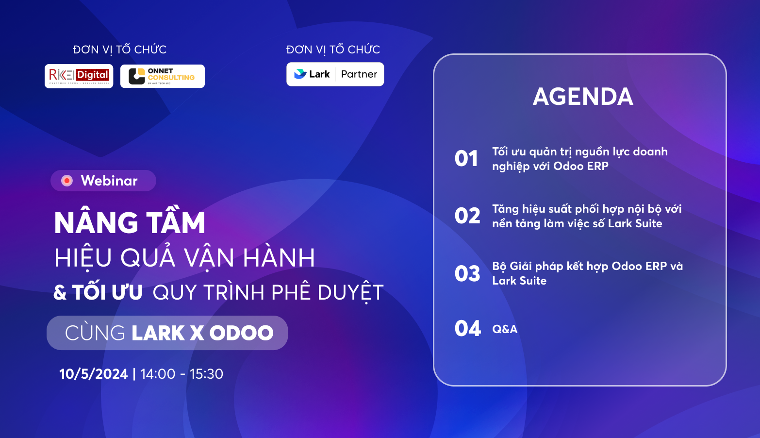 Agenda Webinar Lark x Odoo